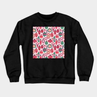 Retro Christmas Ornament Pattern Crewneck Sweatshirt